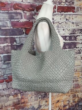 Woven Leather Tote Bag